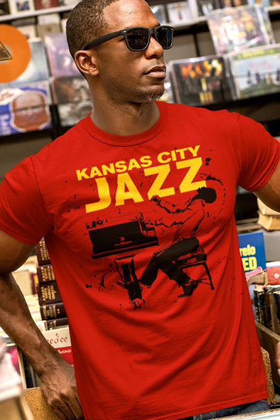 Kansas City Jazz - Piano - Unisex Crew Neck Tee