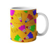 Colorful Shuttlecock Collage - Colored Mug - 11oz. Coffee Mug