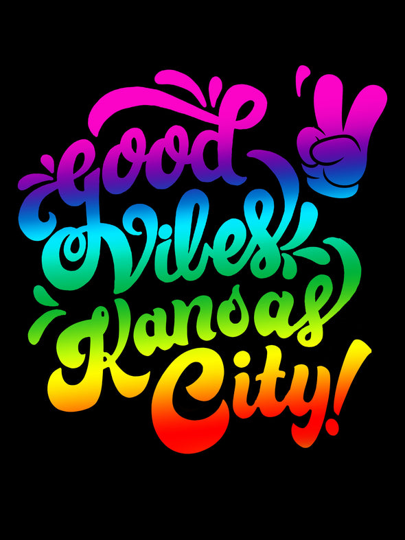 Good Vibes Kansas City - Rainbow - Unisex Crew Neck Tee
