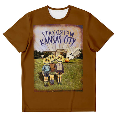 Stay Weird Kansas City - Weird Kids At Museum -Unisex Crew Neck Tee