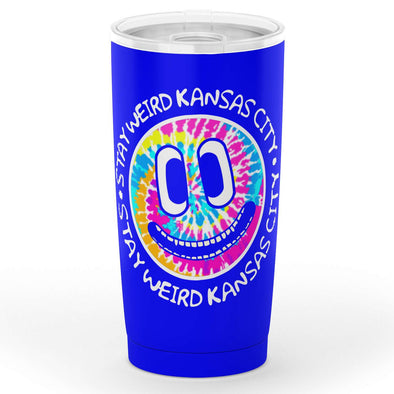 KC - Stay Weird Kansas City - 60s TieDye Logo - 20oz. TUMBLER