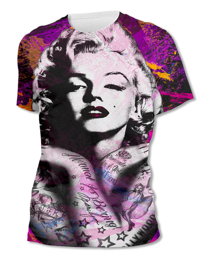 Marilyn Monroe - Tattoo Close-Up - Unisex All-Over Print Tee