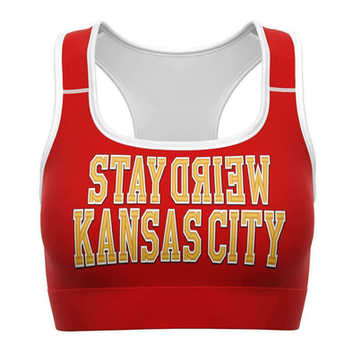 Stay Weird Kansas City - RED Collegiate Sports Bra