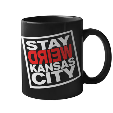 Stay Weird Kansas City - Bold Block Logo - 11oz. Coffee Mug