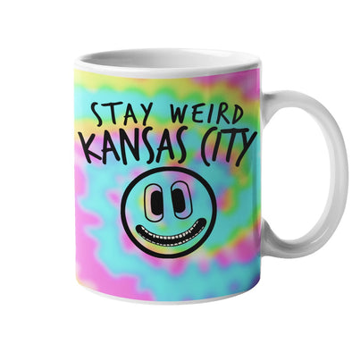 Stay Weird KC - Face Line Art Logo - 11oz. Coffee Mug