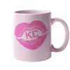 KC Kiss -  Pink Heart Lips - 11oz. Coffee Mug