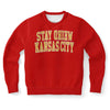 Stay Weird Kansaas City - Collegiate Style All-Over Print Sweatshirt (RED)