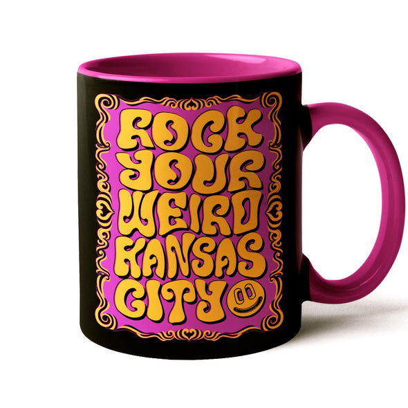 Rock Your Weird Kansas City - 60's Retro Style - 11oz. Coffee Mug