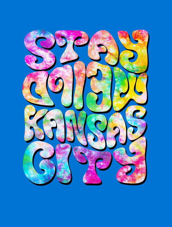 Stay Weird Kansas City - Psychedelic - Unisex Crew Neck Tee
