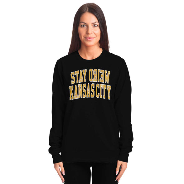 Stay Weird Kansaas City - Collegiate Style All-Over Print Sweatshirt