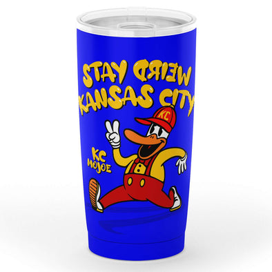 KC - Stay Weird Kansas City - KC MoJoe on BLUE - 20oz. TUMBLER