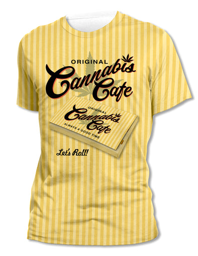 Cannabis Cafe - Let's Roll - Unisex All-Over Print Tee