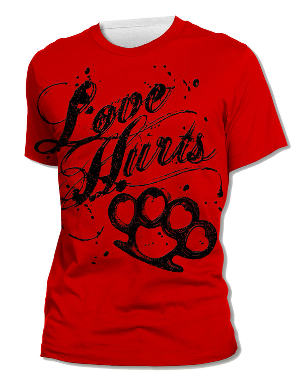 Love Hurts (Knuckles) - Unisex All-Over Print Tee