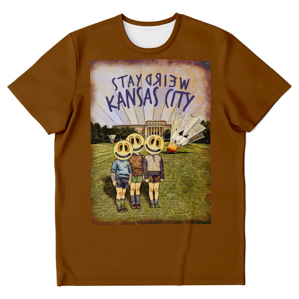 Stay Weird Kansas City - Weird Kids At Museum -Al-Over Print Unisex Tee