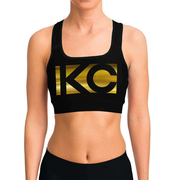 KC = Stripe Logo - GOLD - Sportsbra