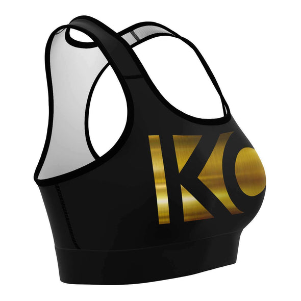 KC = Stripe Logo - GOLD - Sportsbra