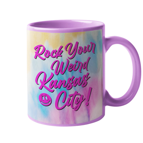 Rock Your Weird Kansas City - Script Pastel - 11oz. Coffee Mug